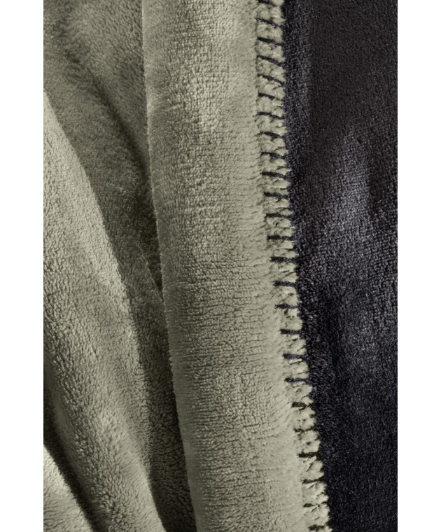 Σετ Κουβέρτα Velvet Khaki 250x240 & ΔΩΡΟ Διακοσμητικό Μαξιλαράκι Κουβέρτες Βελουτέ Υπέρδιπλες