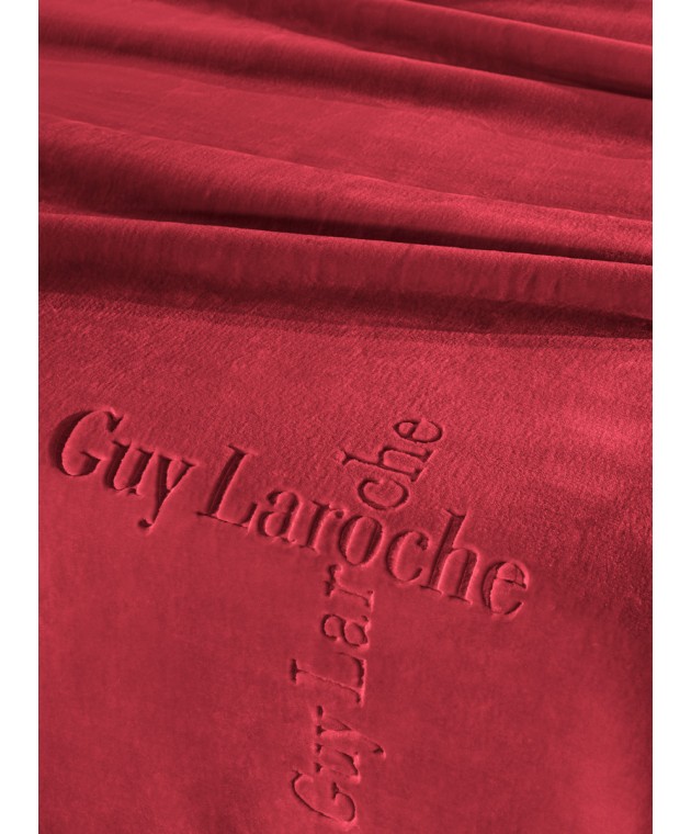 Βελουτέ Κουβέρτα Logo Burgundy 220x240 Κουβέρτες Βελουτέ Υπέρδιπλες