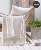 Διακοσμητική μαξιλαροθήκη (40Χ40) TOTEM ΕΚΡΟΥ, RYTHMOS HOME Διακοσμητικά Mαξιλάρια Καναπέ