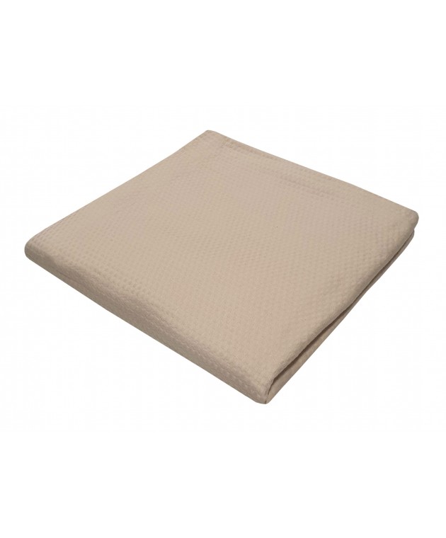 Κουβέρτα Πικέ Le Blanc Sanforized Cotton 100% Μονή 170x260 Beige Κουβέρτες Πικέ Μονές
