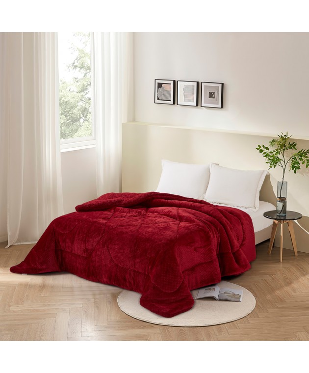 Κουβερτοπάπλωμα Ημίδιπλο 160x220 Vienna Bordo Κουβερτοπαπλώματα Μονά