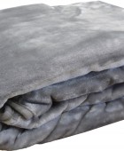 Κουβέρτα Βελουτέ Μονή 160x220 3 Grey Κουβέρτες Βελουτέ Μονές