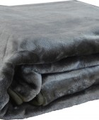 Κουβέρτα Βελουτέ Μονή 160x220 5 Anthracite Κουβέρτες Βελουτέ Μονές