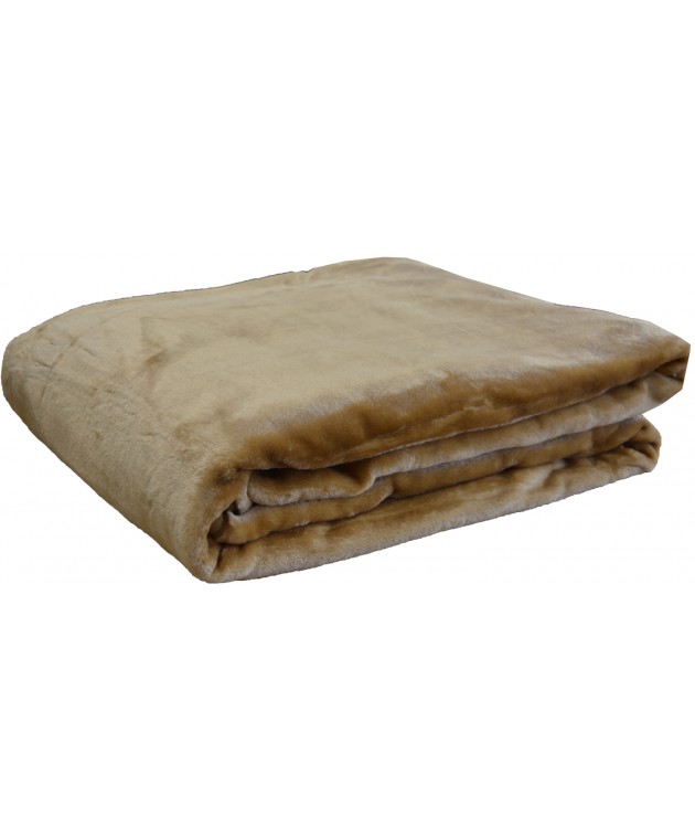 Κουβέρτα Βελουτέ Μονή 160x220 7 Beige Κουβέρτες Βελουτέ Μονές