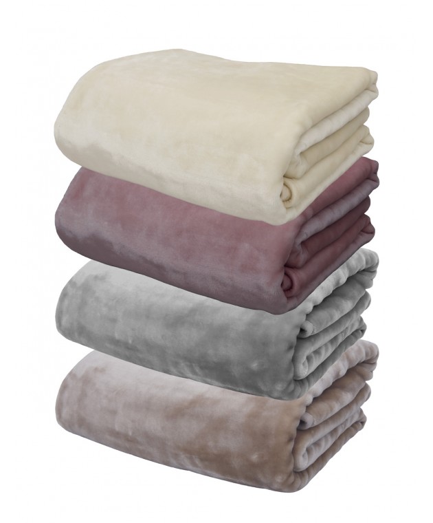 Κουβέρτα Βελουτέ Υπέρδιπλη 220x240 2 Blush Pink Κουβέρτες Βελουτέ Υπέρδιπλες