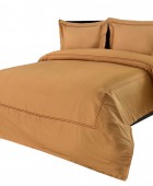 Σετ Σεντόνια Υπέρδιπλα 240x270 Satin Embroidered Classico 2-Cinammon Σεντόνια Υπέρδιπλα