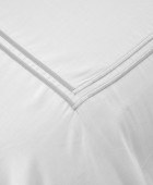 Σετ Παπλωματοθήκη Υπέρδιπλη 220x240 Satin Embroidered Classico 5-White Παπλωματοθήκες Υπέρδιπλες Μονόχρωμες