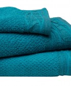 Σετ 3 Πετσέτες 30x50, 50x100, 70x140 Nefeli 4 Lake Blue Σετ πετσέτες Mπάνιου