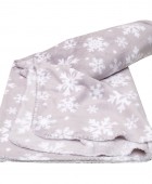 Κουβέρτα/Ριχτάρι Καναπέ Flannel Fleece 125x150 Νοέλια Γκρι Ριχτάρια - Κουβέρτες καναπέ Χριστουγεννιάτικες