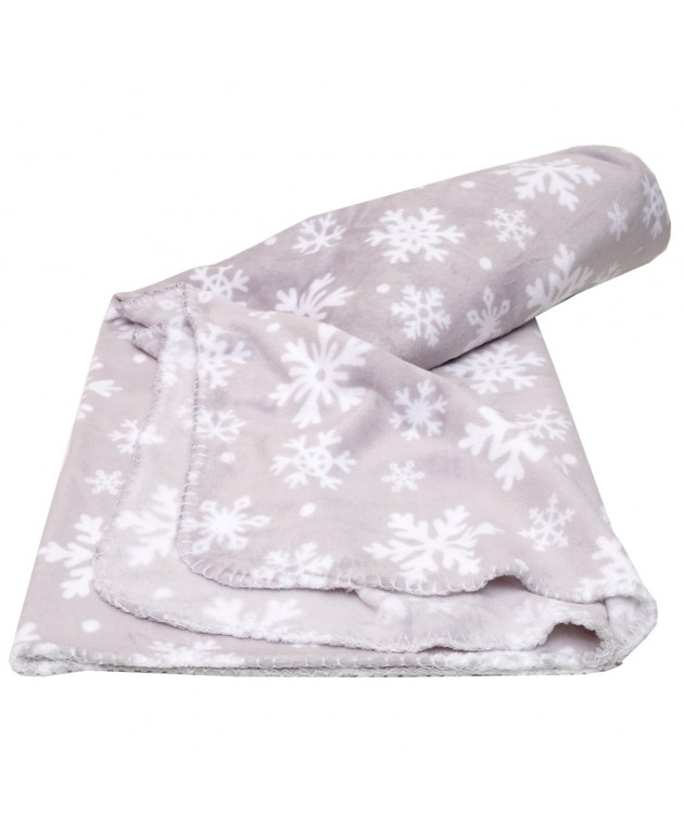 Κουβέρτα/Ριχτάρι Καναπέ Flannel Fleece 125x150 Νοέλια Γκρι Ριχτάρια - Κουβέρτες καναπέ Χριστουγεννιάτικες