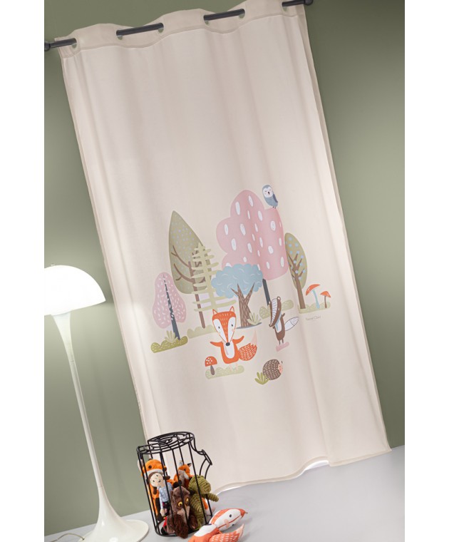 Κουρτίνα Soft - Touch Timber Pudra 160x240 Παιδικές Κουρτίνες
