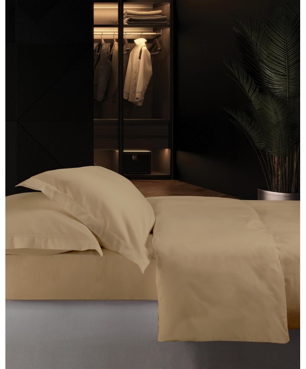 GENOVA ΣΕΤ ΘΗΚΗ KING BEIGE5  240Χ260CM 2*50X70CM 220TC 100% COTTON SATIN Παπλωματοθήκες King Size Μονόχρωμες