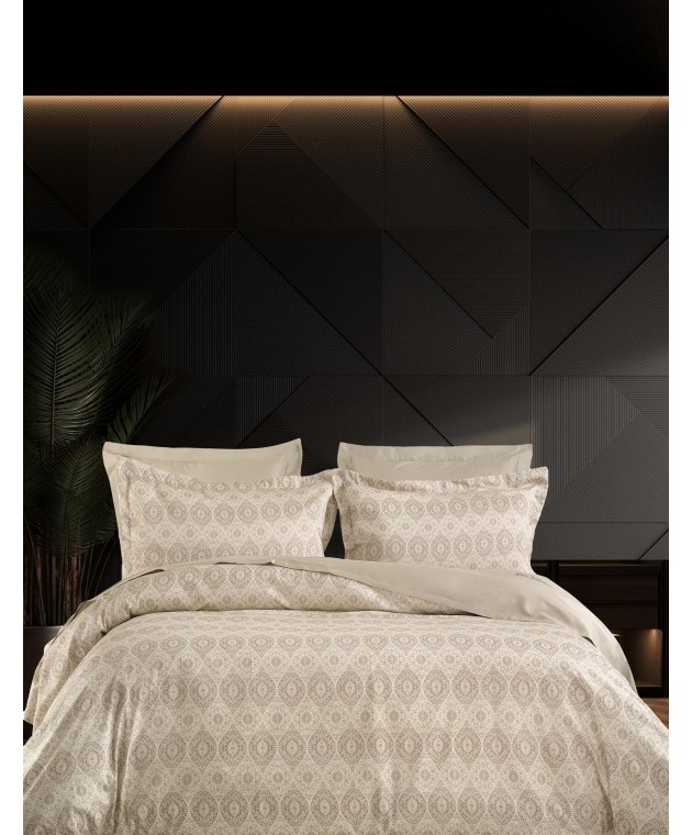 ΣΕΤ ΘΗΚΗ Υ/Δ  STORIA 220Χ240CM 2*50X70CM 100% COTTOSATIN 230TC Παπλωματοθήκες Υπέρδιπλες