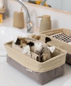 ESTIA ΚΑΛΑΘΙ ΟΡΓΑΝ. FJORD 20x10x10cm DRIFTWOOD 02-19488 Διακοσμητικά Καλάθια