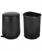 ESTIA ΧΑΡΤΟΔΟΧΕΙΟ ΜΠΑΝΙΟΥ FJORD SOFT CLOSE 5lt BLACK 02-19945 Καλάθια Απορριμμάτων