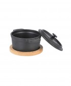 ESTIA ΚΑΤΣΑΡΟΛΑΚΙ IRON ΜΑΝΤΕΜΕΝΙΟ 10cm ΜΕ ΒΑΣΗ BAMBOO 01-18696 Κατσαρόλες
