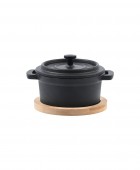 ESTIA ΚΑΤΣΑΡΟΛΑΚΙ IRON ΜΑΝΤΕΜΕΝΙΟ 10cm ΜΕ ΒΑΣΗ BAMBOO 01-18696 Κατσαρόλες