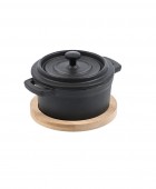 ESTIA ΚΑΤΣΑΡΟΛΑΚΙ IRON ΜΑΝΤΕΜΕΝΙΟ 10cm ΜΕ ΒΑΣΗ BAMBOO 01-18696 Κατσαρόλες