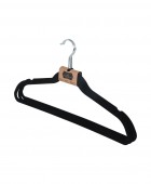 ESTIA ΚΡΕΜΑΣΤΡΑ ΡΟΥΧΩΝ ΑΝΤΙΟΛΙΣΘΗΤΙΚH ΜΕ ΕΓΚΟΠΕΣ ΒΕΛΟΥΤΕ ΜΑΥΡΟ ΣΕΤ 3 ΤΕΜ. 