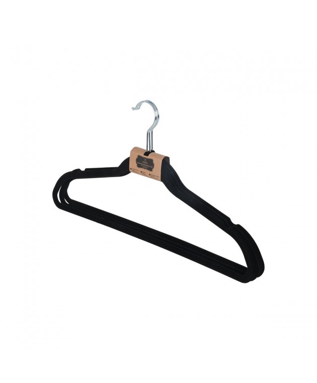 ESTIA ΚΡΕΜΑΣΤΡΑ ΡΟΥΧΩΝ ΑΝΤΙΟΛΙΣΘΗΤΙΚH ΜΕ ΕΓΚΟΠΕΣ ΒΕΛΟΥΤΕ ΜΑΥΡΟ ΣΕΤ 3 ΤΕΜ. 