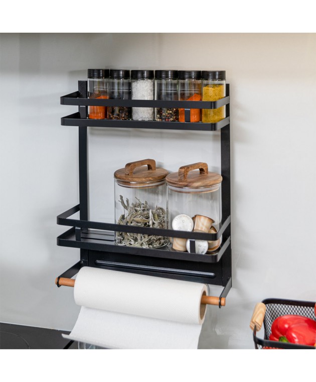 ESTIA ΡΑΦΙΕΡΑ ΜΕΤΑΛΛΙΚΗ ΔΙΩΡΟΦΗ 30x11x37cm  02-18153 Ραφιέρες