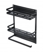ESTIA ΡΑΦΙΕΡΑ ΜΕΤΑΛΛΙΚΗ ΔΙΩΡΟΦΗ 30x11x37cm  02-18153 Ραφιέρες
