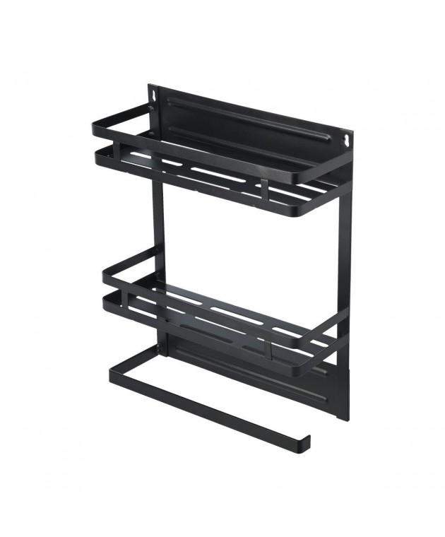ESTIA ΡΑΦΙΕΡΑ ΜΕΤΑΛΛΙΚΗ ΔΙΩΡΟΦΗ 30x11x37cm  02-18153 Ραφιέρες