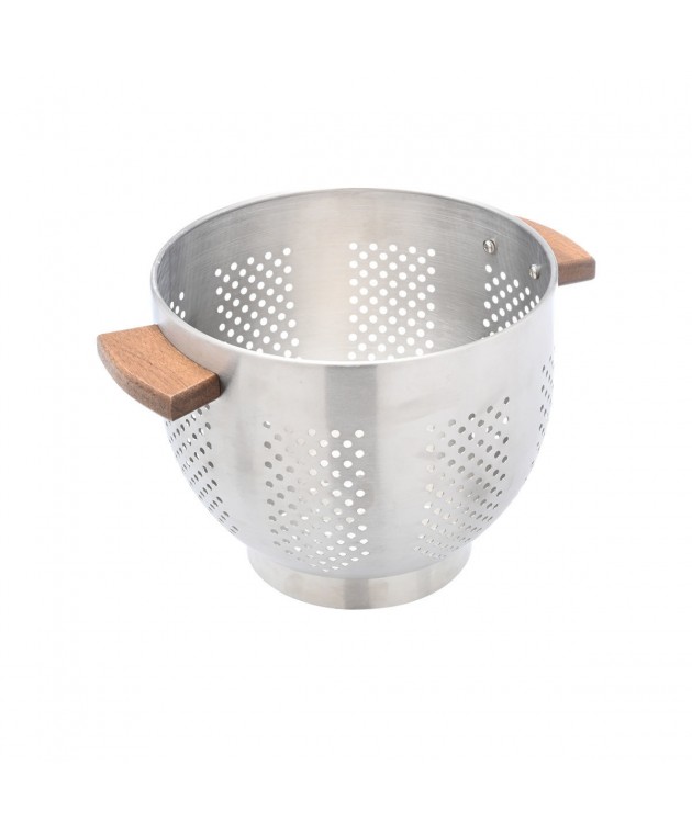 ESTIA ΣΟΥΡΩΤΗΡΙ ΖΥΜΑΡΙΚΩΝ ΑΝΟΞΕΙΔΩΤΟ 22cm ΜΕ ΞΥΛΙΝΕΣ ΛΑΒΕΣ 01-19235 Σουρωτήρια