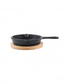 ESTIA ΤΗΓΑΝΙ ΣΕΡΒΙΡΙΣΜΑΤΟΣ IRON MANTEMENIO 10cm ΜΕ ΒΑΣΗ BAMBOO 01-18672 Τηγάνια