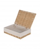 ESTIA ΚΟΥΤΙ ΑΠΟΘΗΚΕΥΣΗΣ & ΟΡΓΑΝΩΣΗΣ BOTANICA 28x20x10cm ΜΕ ΕΣΩΤΕΡΙΚΗ ΕΠΕΝΔΥΣΗ & ΚΑΠΑΚΙ 02-18856 Διακοσμητικά Καλάθια