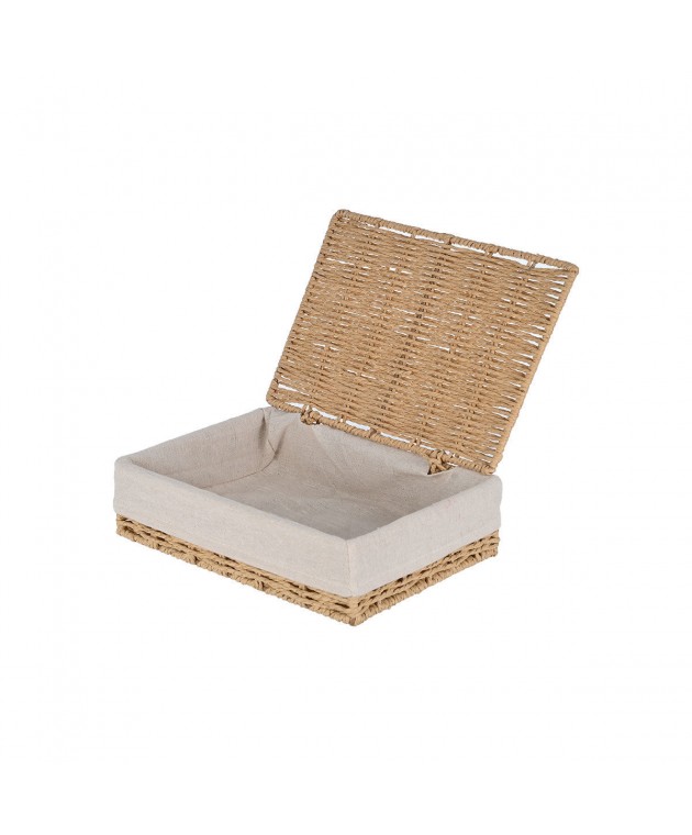 ESTIA ΚΟΥΤΙ ΑΠΟΘΗΚΕΥΣΗΣ & ΟΡΓΑΝΩΣΗΣ BOTANICA 28x20x10cm ΜΕ ΕΣΩΤΕΡΙΚΗ ΕΠΕΝΔΥΣΗ & ΚΑΠΑΚΙ 02-18856 Διακοσμητικά Καλάθια