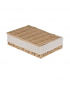 ESTIA ΚΟΥΤΙ ΑΠΟΘΗΚΕΥΣΗΣ & ΟΡΓΑΝΩΣΗΣ BOTANICA 28x20x10cm ΜΕ ΕΣΩΤΕΡΙΚΗ ΕΠΕΝΔΥΣΗ & ΚΑΠΑΚΙ 02-18856 Διακοσμητικά Καλάθια