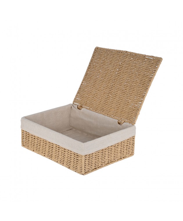 ESTIA ΚΟΥΤΙ ΑΠΟΘΗΚΕΥΣΗΣ & ΟΡΓΑΝΩΣΗΣ BOTANICA 36x27x13cm ΜΕ ΕΣΩΤΕΡΙΚΗ ΕΠΕΝΔΥΣΗ & ΚΑΠΑΚΙ Κουτιά Αποθήκευσης