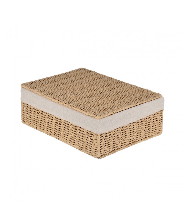 ESTIA ΚΟΥΤΙ ΑΠΟΘΗΚΕΥΣΗΣ & ΟΡΓΑΝΩΣΗΣ BOTANICA 36x27x13cm ΜΕ ΕΣΩΤΕΡΙΚΗ ΕΠΕΝΔΥΣΗ & ΚΑΠΑΚΙ Κουτιά Αποθήκευσης