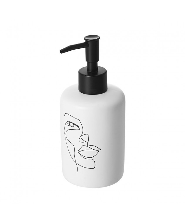 ESTIA ΑΝΤΛΙΑ ΣΑΠΟΥΝΙΟΥ LINE ART 320ml ΛΕΥΚΟ Δοχείο Κρεμοσάπουνου