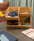 ESTIA ΚΟΥΤΙ ΟΡΓΑΝΩΣΗΣ BAMBOO ESSENTIALS 17.8x15.7x12.5cm Κουτιά Αποθήκευσης