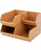ESTIA ΚΟΥΤΙ ΟΡΓΑΝΩΣΗΣ BAMBOO ESSENTIALS 17.8x31x12.5cm Κουτιά Αποθήκευσης