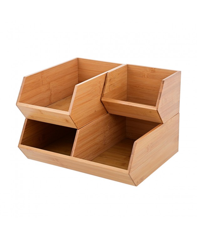 ESTIA ΚΟΥΤΙ ΟΡΓΑΝΩΣΗΣ BAMBOO ESSENTIALS 17.8x31x12.5cm Κουτιά Αποθήκευσης
