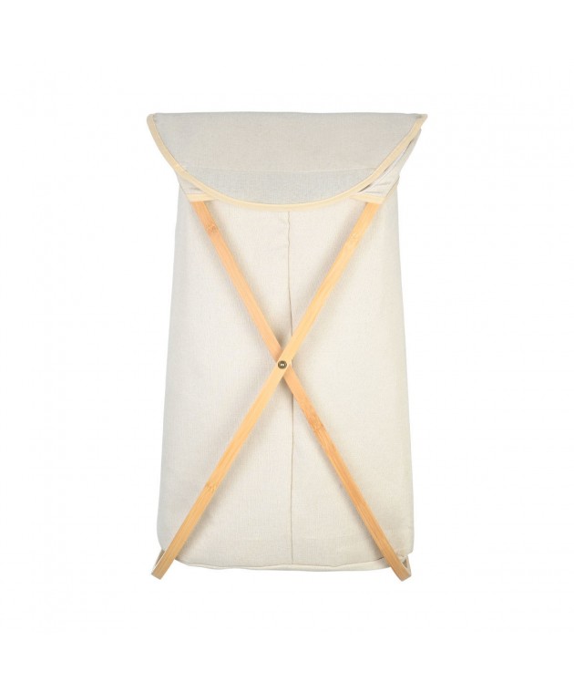 ESTIA ΚΑΛΑΘΙ ΑΠΛΥΤΩΝ BAMBOO ESSENTIALS  40x40x70cm ΜΕ ΘΗΚΗ ΠΟΛΥΕΣΤΕΡΑ ΠΤΥΣΣΟΜΕΝΟ ΜΠΕΖ 02-18627 Καλάθια Απλύτων