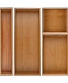 ESTIA ΚΟΥΤΙ ΟΡΓΑΝΩΣΗΣ ΣΥΡΤΑΡΙΟΥ BAMBOO ESSENTIALS 15x15x7cm 03-17545 Κουτιά Αποθήκευσης