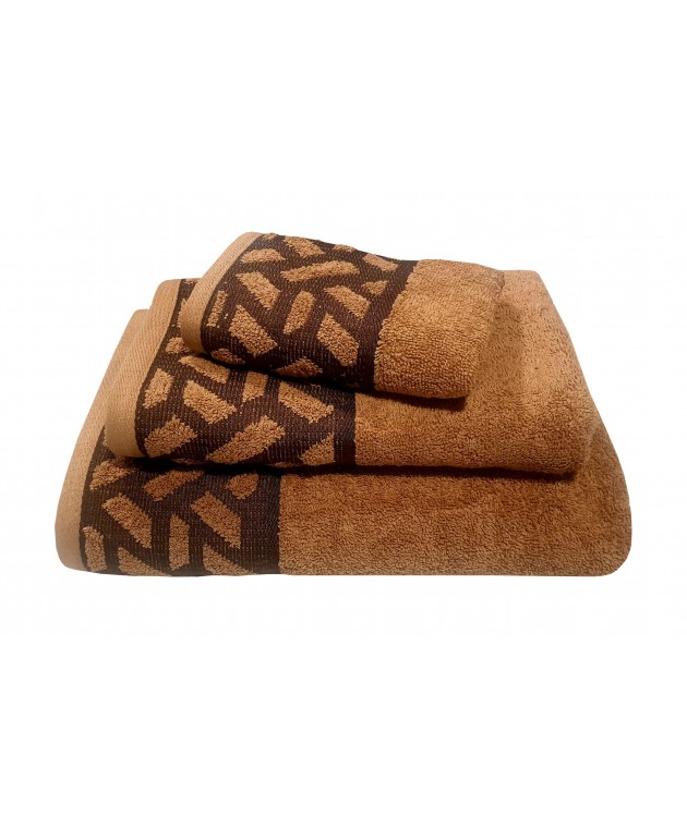 Πετσέτα Le Blanc Πεννιέ Ζακάρ 550gr/m2 MYKONOS Beige Χειρός 30x50 Πετσέτες Mπάνιου