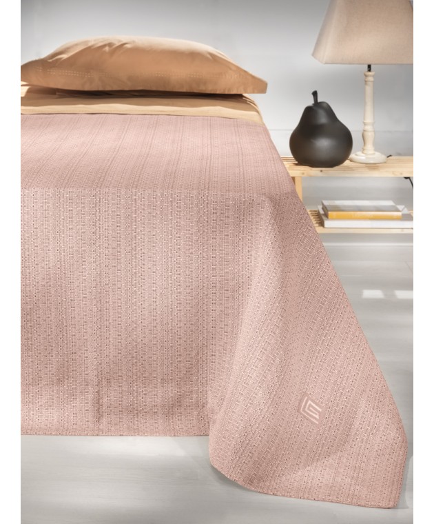 Κουβέρτα Pietra Pink 240x250 Κουβέρτες Βαμβακερές Υπέρδιπλες