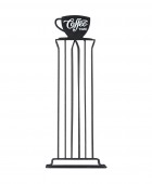 ESTIA ΒΑΣΗ ΓΙΑ ΚΑΨΟΥΛΕΣ ESPRESSO METAL BLACK ΜΕΤΑΛΛΙΚΗ 36 ΘΕΣΕΩΝ ΜΑΥΡΗ 01-19921 Gadgets Κουζίνας