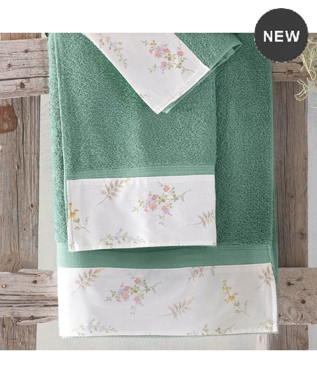 Σετ πετσέτες 3 τεμ. (ΣΕ ΣΑΚΟΥΛΑ) FERN ECRU, RYTHMOS HOME Σετ πετσέτες Mπάνιου