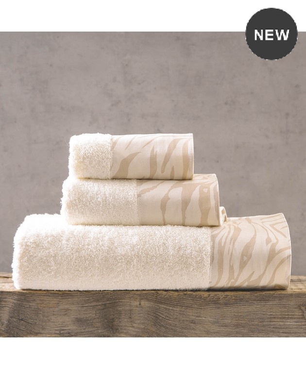 Σετ πετσέτες 3 τεμ. (ΣΕ ΣΑΚΟΥΛΑ) AUSTIN ECRU-BEIGE, RYTHMOS HOME Σετ πετσέτες Mπάνιου