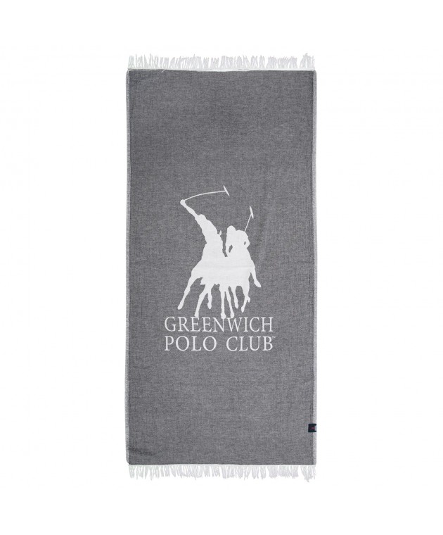 GREENWICH POLO CLUB ΠΕΤΣΕΤΑ ΘΑΛΑΣΣΗΣ 85Χ170 3903 ΓΚΡΙ, ΙΒΟΥΑΡ Πετσέτες Θαλάσσης Ενηλίκων