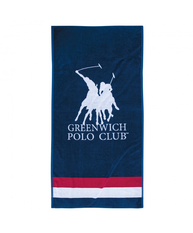 GREENWICH POLO CLUB ΠΕΤΣΕΤΑ ΘΑΛΑΣΣΗΣ 90Χ180 3866 ΚΟΚΚΙΝΟ, ΛΕΥΚΟ, ΜΠΛΕ Πετσέτες Θαλάσσης Ενηλίκων
