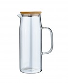 ESTIA ΚΑΝΑΤΑ BAMBOO ESSENTIALS ΓΥΑΛΙΝΗ 1000ml ΜΕ ΚΑΠΑΚΙ Κανάτες
