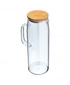 ESTIA ΚΑΝΑΤΑ BAMBOO ESSENTIALS ΓΥΑΛΙΝΗ 1000ml ΜΕ ΚΑΠΑΚΙ Κανάτες