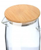 ESTIA ΚΑΝΑΤΑ BAMBOO ESSENTIALS ΓΥΑΛΙΝΗ 1500ml ΜΕ ΚΑΠΑΚΙ 01-19594 Κανάτες